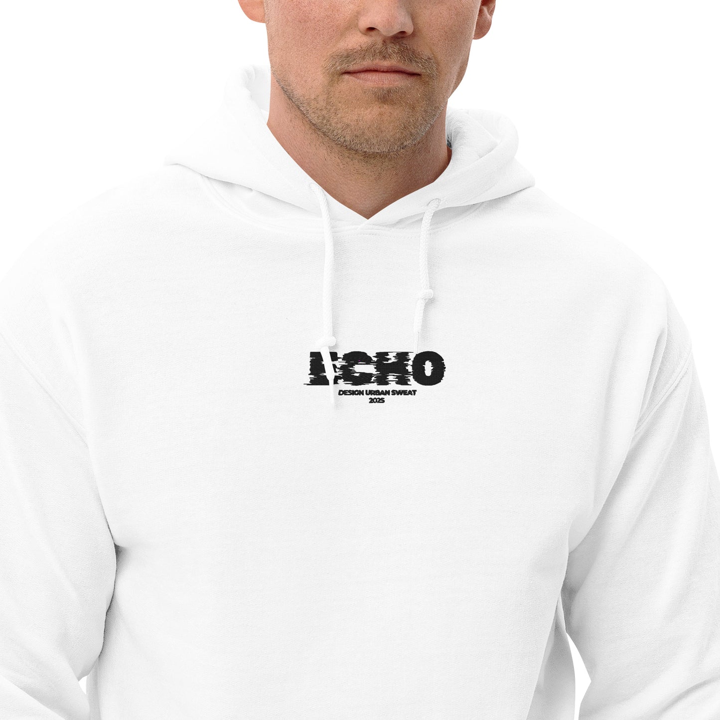 Hoodie Blanc Homme <br> Urban ECHO