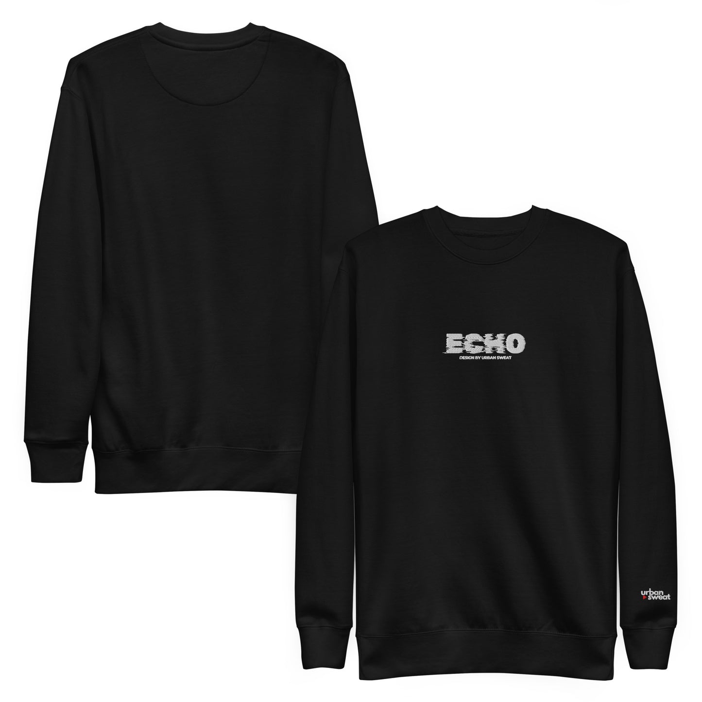 Sweat-Shirt Noir Homme <br> Urban ECHO