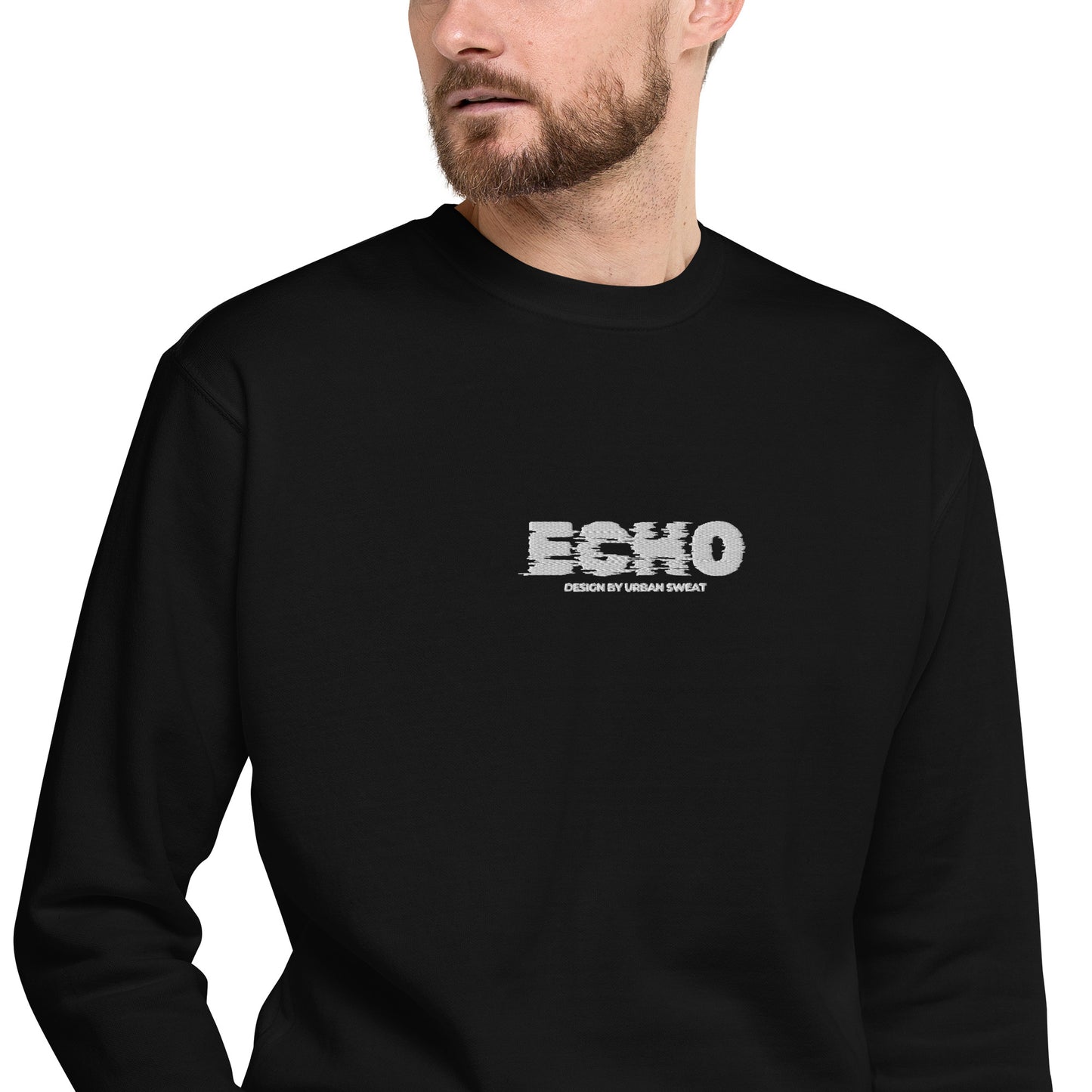 Sweat-Shirt Noir Homme <br> Urban ECHO